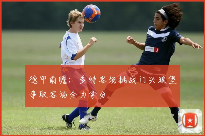 德甲前瞻：多特客场挑战门兴狼堡争取客场全力拿分